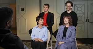 “smile-2”-actors-naomi-scott,-ray-nicholson-and-rosemarie-dewitt-on-continuing-movie