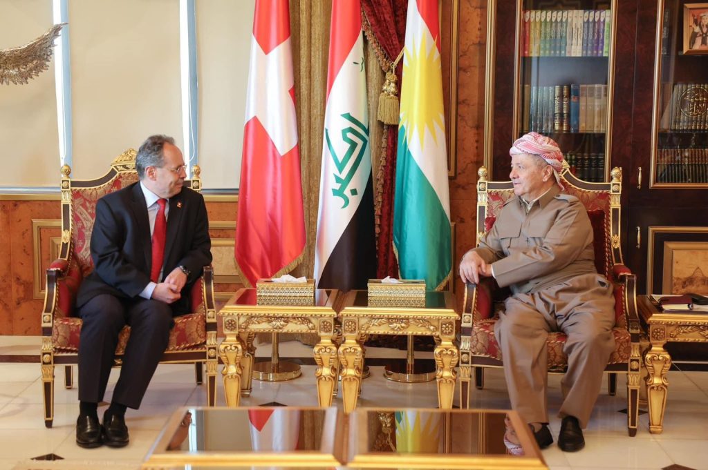 leader-barzani-to-expand-ties-between-kurdistan-and-switzerland-–-shafaq-news