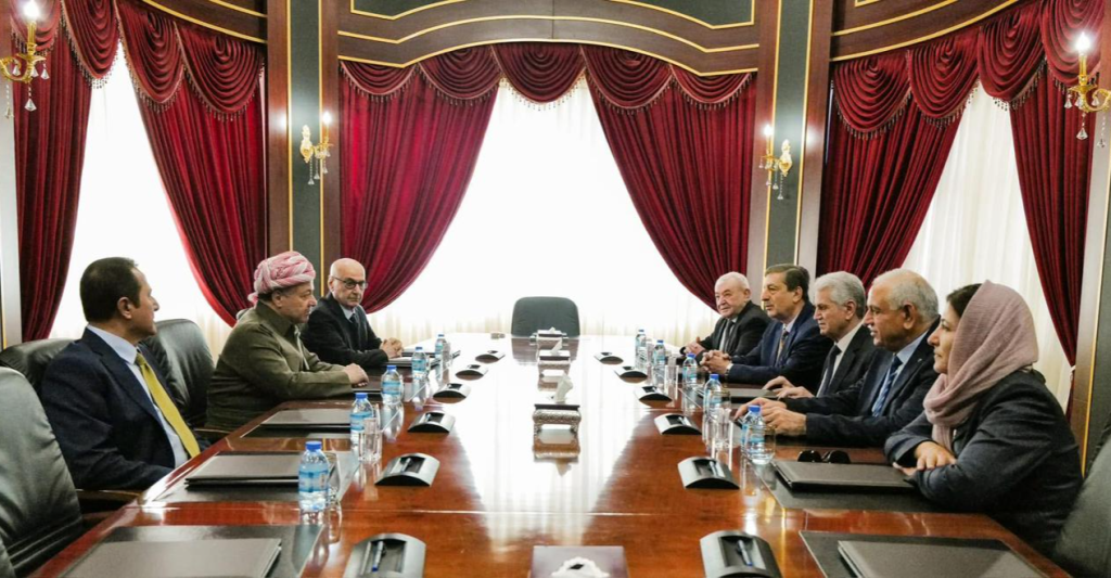 kurdish-leader-barzani,-knc-discuss-key-developments-in-syria-–-shafaq-news