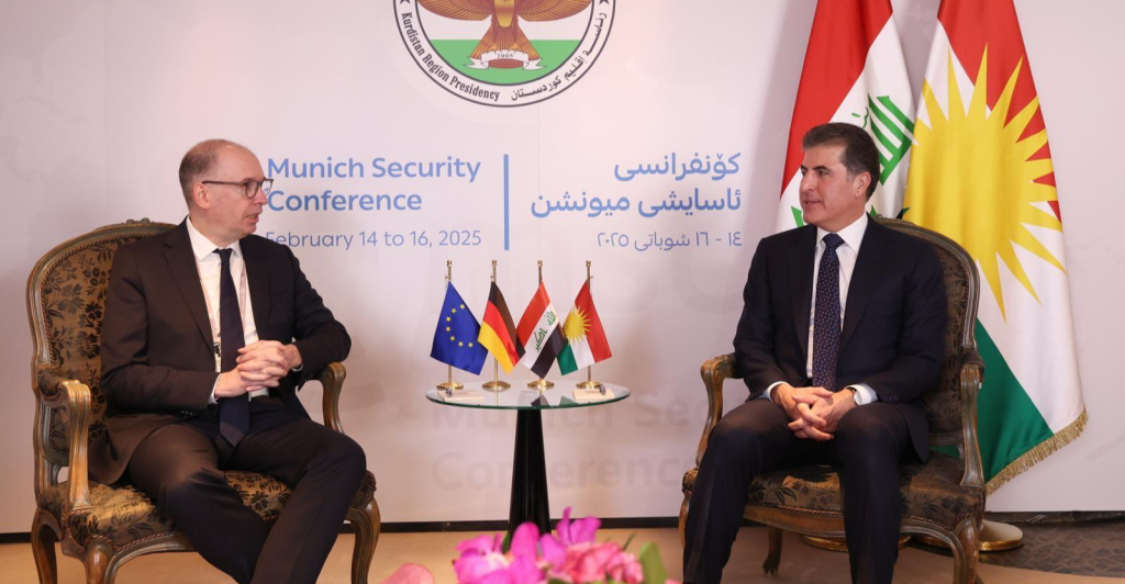 president-barzani-at-msc2025:-meeting-with-german-delegation-–-shafaq-news