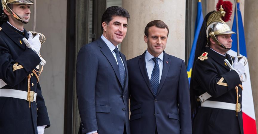 president-barzani-heads-to-paris-for-talks-with-macron-–-shafaq-news