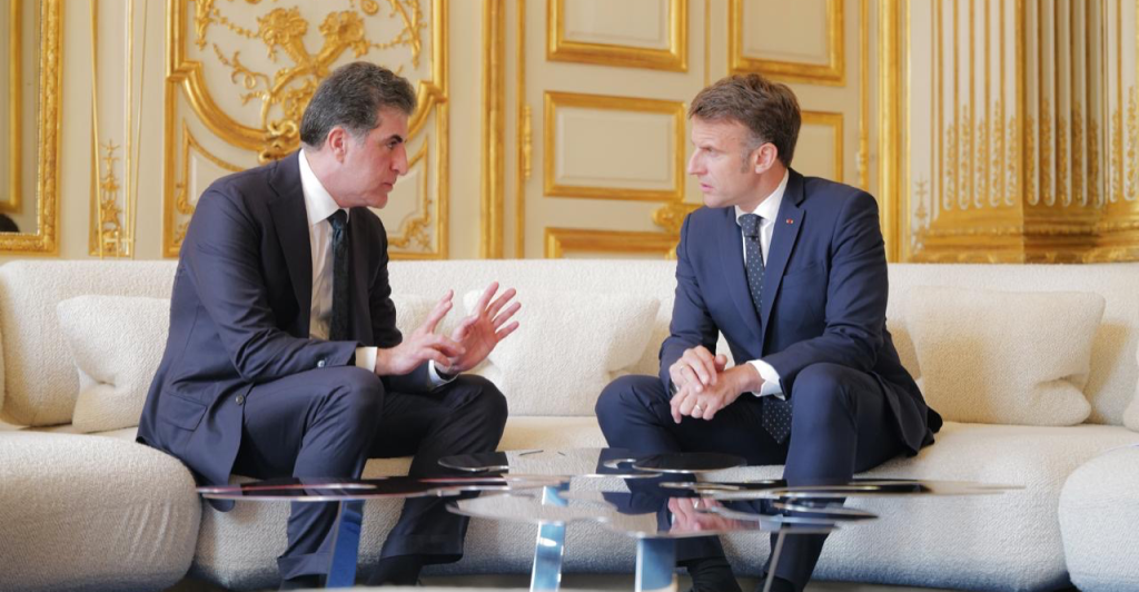 president-barzani-praises-friendship-with-macron-in-paris-–-shafaq-news