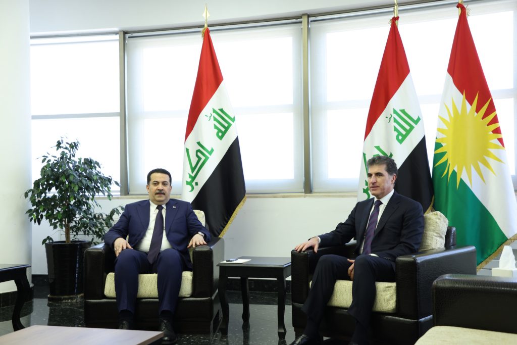 pm-al-sudani,-president-barzani-huddle-on-neutrality-amid-regional-flare-up-–-shafaq-news