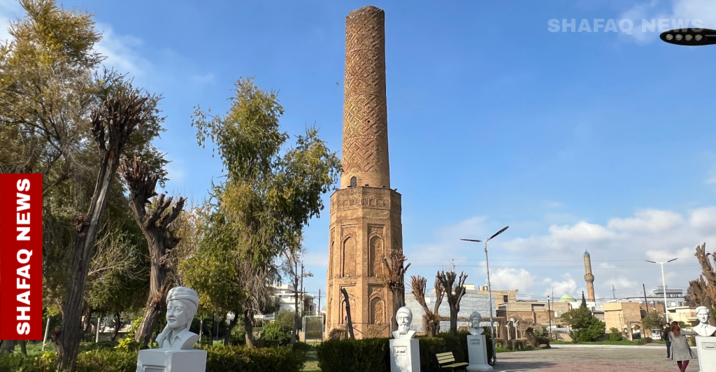 erbil-assesses-leaning-of-historic-al-muzaffariyah-minaret-–-shafaq-news