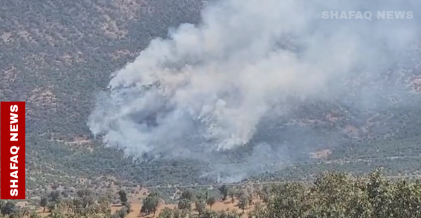 turkish-artillery-causes-large-wildfire-in-iraq’s-duhok-–-shafaq-news