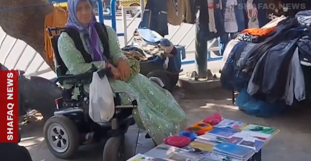 kurdish-writer-in-iran-sells-her-books-from-a-wheelchair-–-shafaq-news