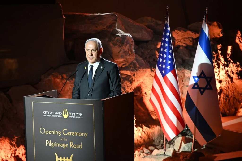 ‘this-is-our-city’:-netanyahu-targets-erdogan-during-ancient-road-reopening-in-jerusalem