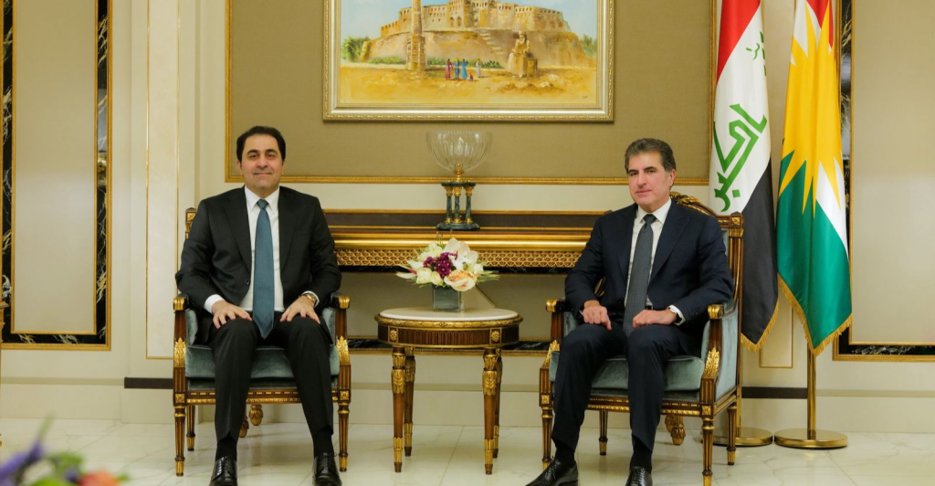 president-barzani-with-iraq’s-al-mandalawi:-baghdad-erbil-disputes-on-table-–-shafaq-news
