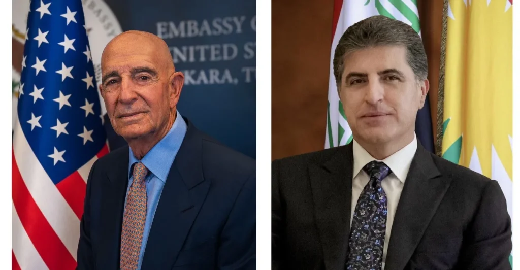 president-barzani,-us-envoy-barrack-focus-on-syrian-dialogue-–-shafaq-news