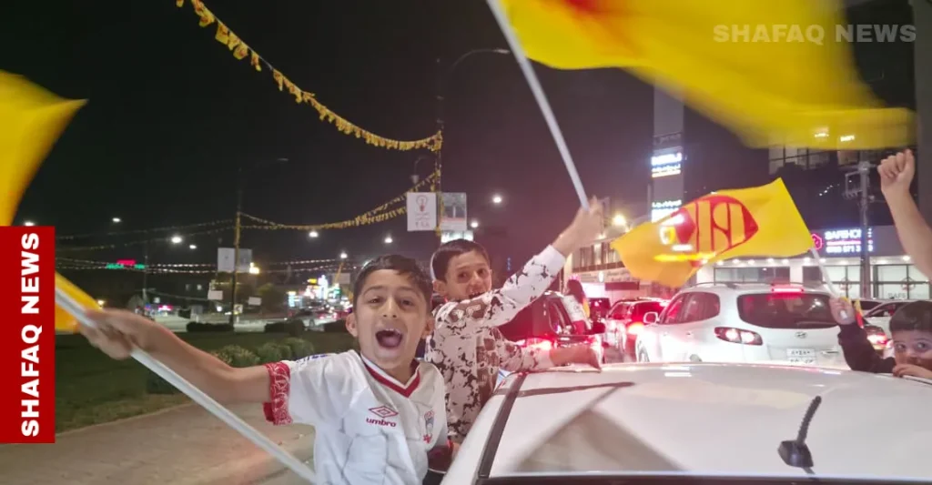 kdp-supporters-celebrate-in-duhok-after-early-results-–-shafaq-news