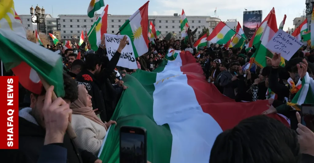 erbil-protesters-rally-against-military-escalation-in-syria’s-rojava-–-shafaq-news