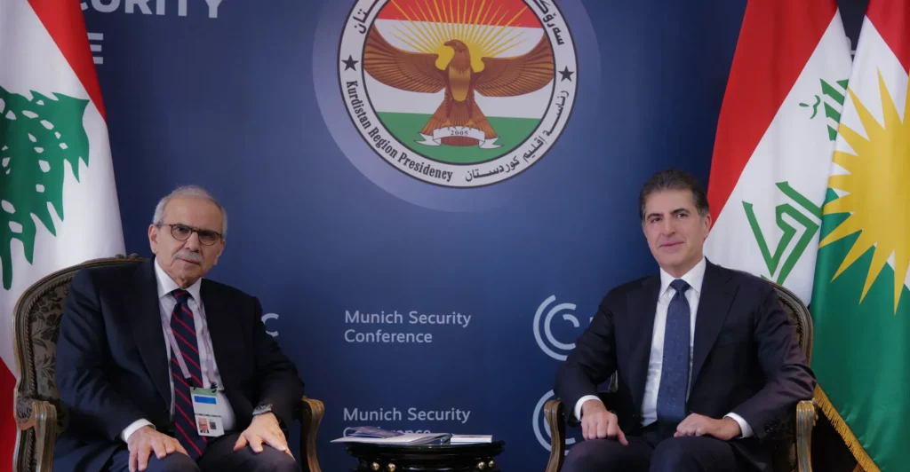 president-barzani-at-msc2026:-talks-with-lebanon’s-salam-on-ties,-regional-tensions-–-shafaq-news