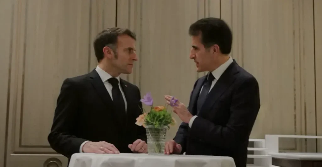 president-barzani-at-msc2026:-macron-backs-kurdish-rights-in-future-syria-–-shafaq-news