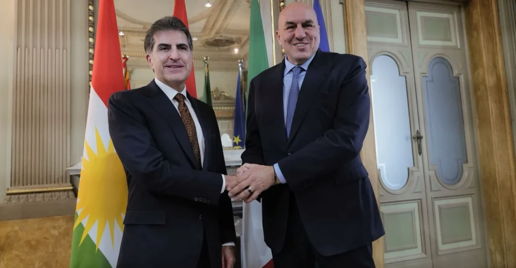 president-barzani,-italian-defense-minister-discuss-security-cooperation-–-shafaq-news