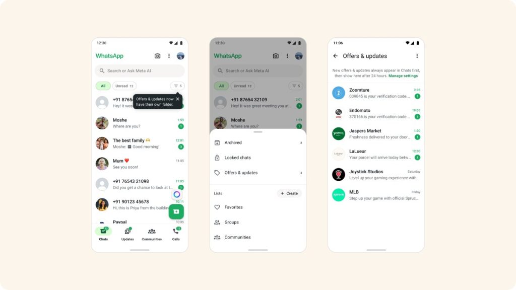 whatsapp-is-testing-a-new-folder-for-messages-from-large-businesses-|-techcrunch