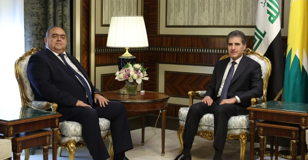 shafaq-news.president-barzani,-romanian-envoy-urge-diplomacy-to-ease-tensions